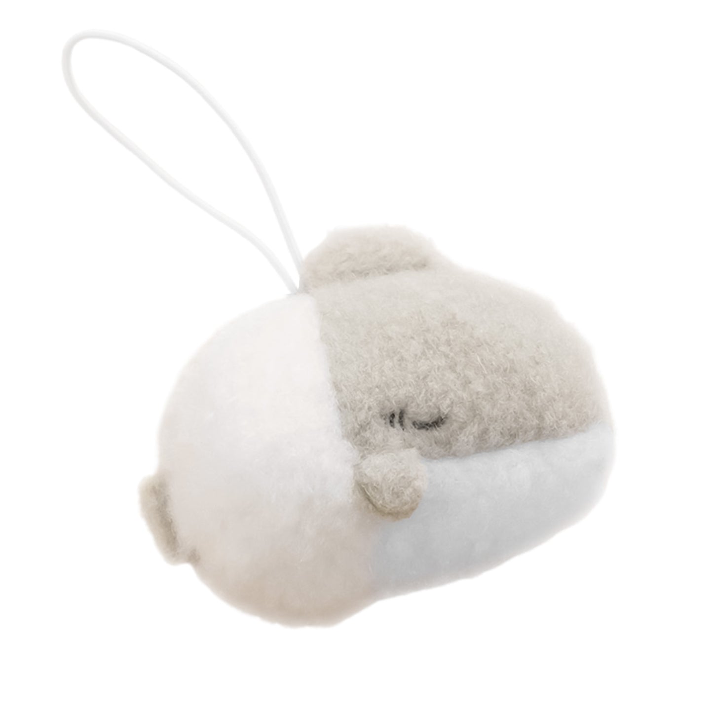 Odekake Kozame | Baby Shark Sheepwa | Kozame Sleeping Soft Fuzzy Keychain Mini Beanie Plush
