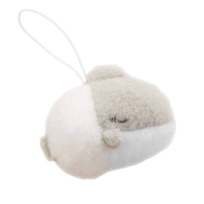 Odekake Kozame | Baby Shark Sheepwa | Kozame Sleeping Soft Fuzzy Keychain Mini Beanie Plush