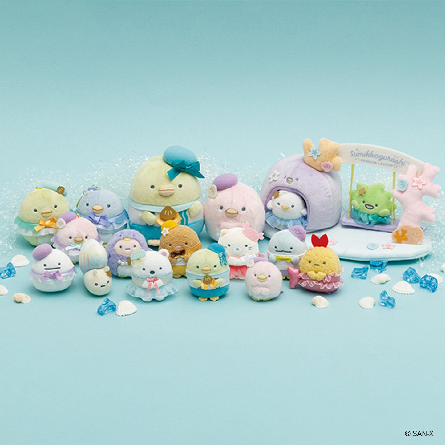 VORBESTELLUNG | Sumikko Gurashi | Pinguin-Lagune | Tapioka (Pinguin) Tenori Mini Plüsch