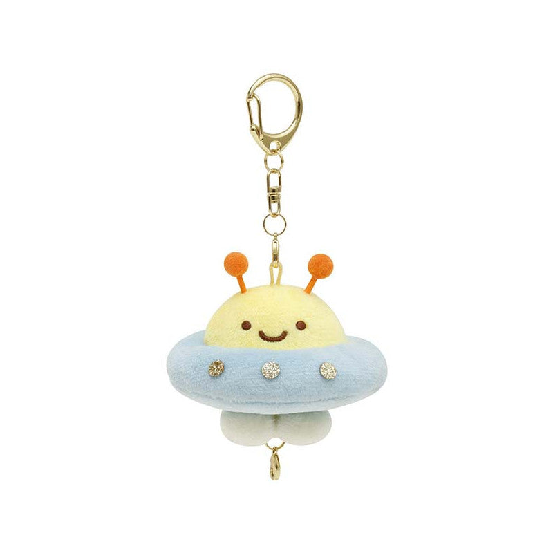 Sumikko Gurashi | Mysterious Friends (Alien) | Ebifurai no Shippo (UFO) Keychain Tenori Mini Plush