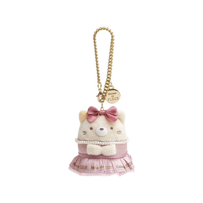 Sumikko Gurashi | Maison de Fleur 1 | Neko Cat Keychain Tenori Mini Plush | Limited Edition