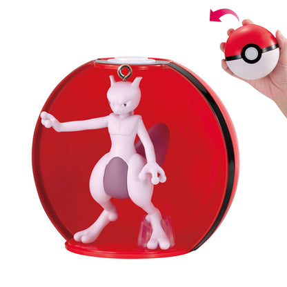 Pokémon | Pokeball Gashatto 6 | Mewtwo Keychain Display Figure