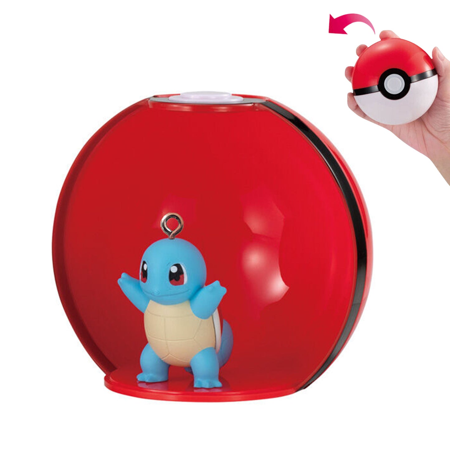 Pokémon | Pokeball Gashatto 6 | Squirtle Keychain Display Figure