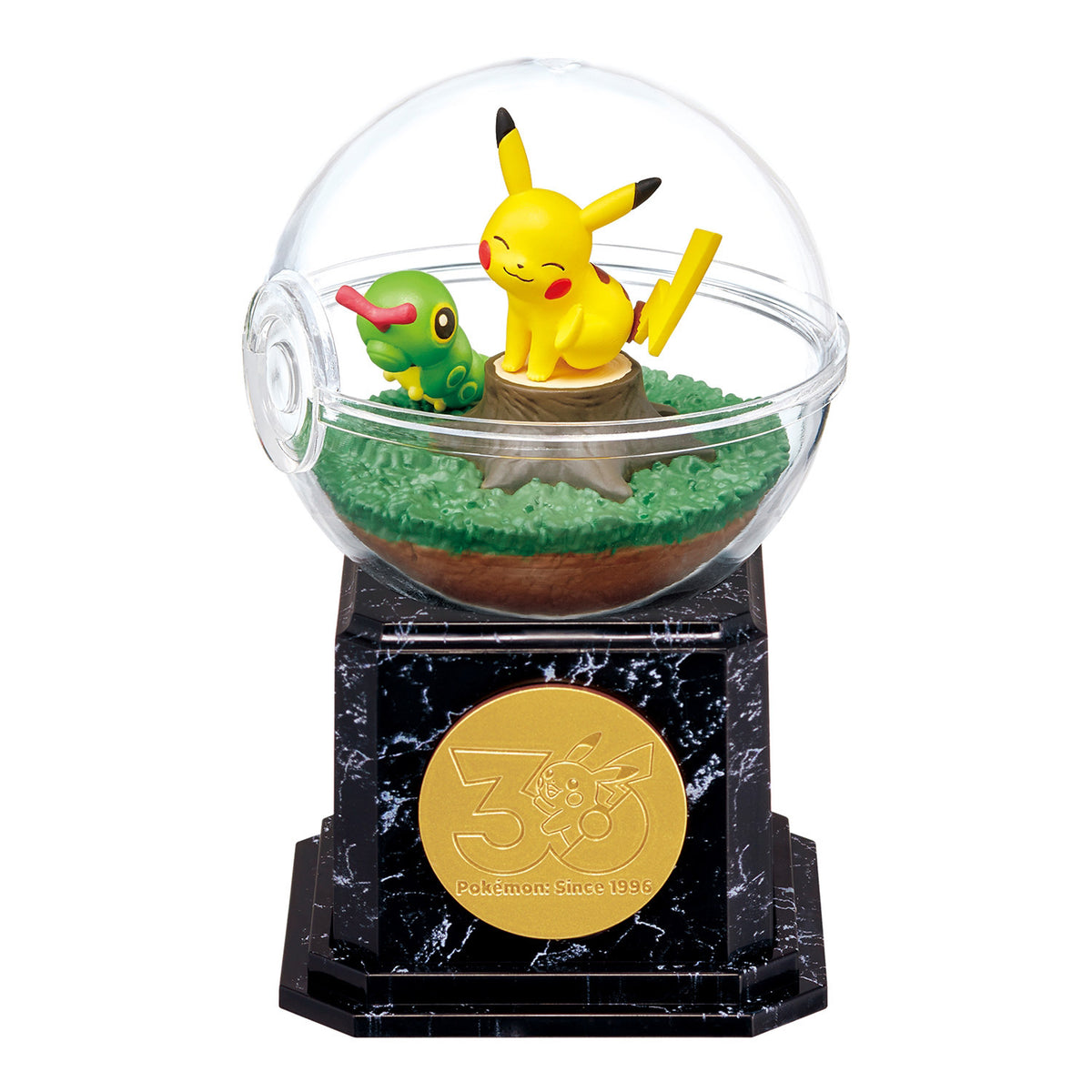 Pokémon | Re-ment | 30th Anniversary: Terrarium Collection 10 | Pikachu & Caterpie Scenery Figure