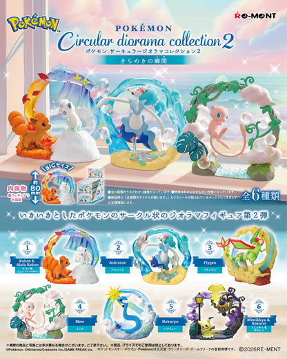 Pokémon | Re-ment | Circular Diorama Collection 2: A Sparkling Moment | Vulpix & Alolan Vulpix Scenery Figure