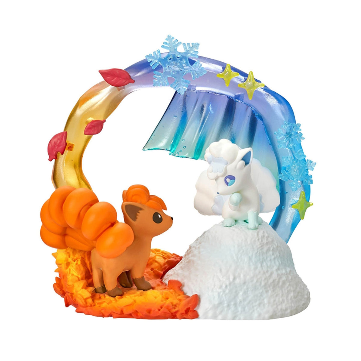 Pokémon | Re-ment | Circular Diorama Collection 2: A Sparkling Moment | Vulpix & Alolan Vulpix Scenery Figure