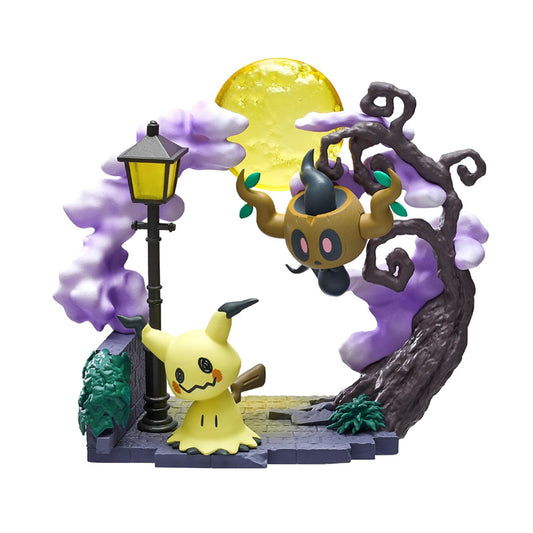 Pokémon | Re-ment | Circular Diorama Collection 2: A Sparkling Moment | Mimikyu & Phantump Scenery Figure
