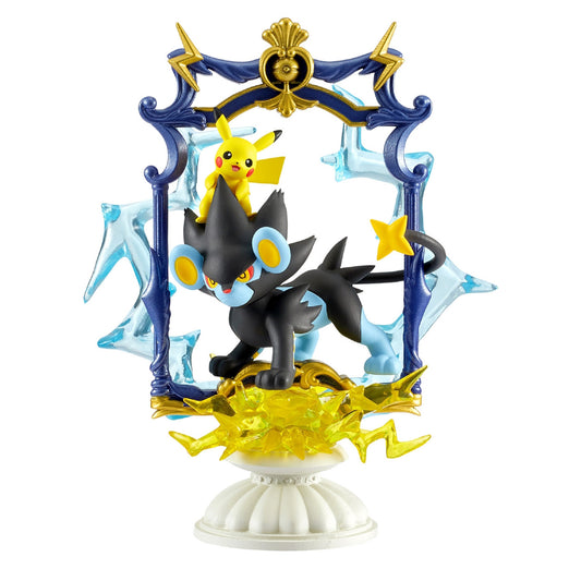 Pokémon | Re-ment | Decorative Frame 2 | Pikachu & Luxray Scenery Figure