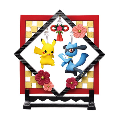 Pokémon | Re-ment | Funwari Yurarin Softly Swaying | Pikachu & Riolu Scenery Figure
