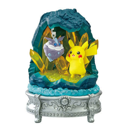 Pokémon | Re-ment | Gemstone Collection: A Shining Miracle | Carbink & Pikachu Scenery Figure