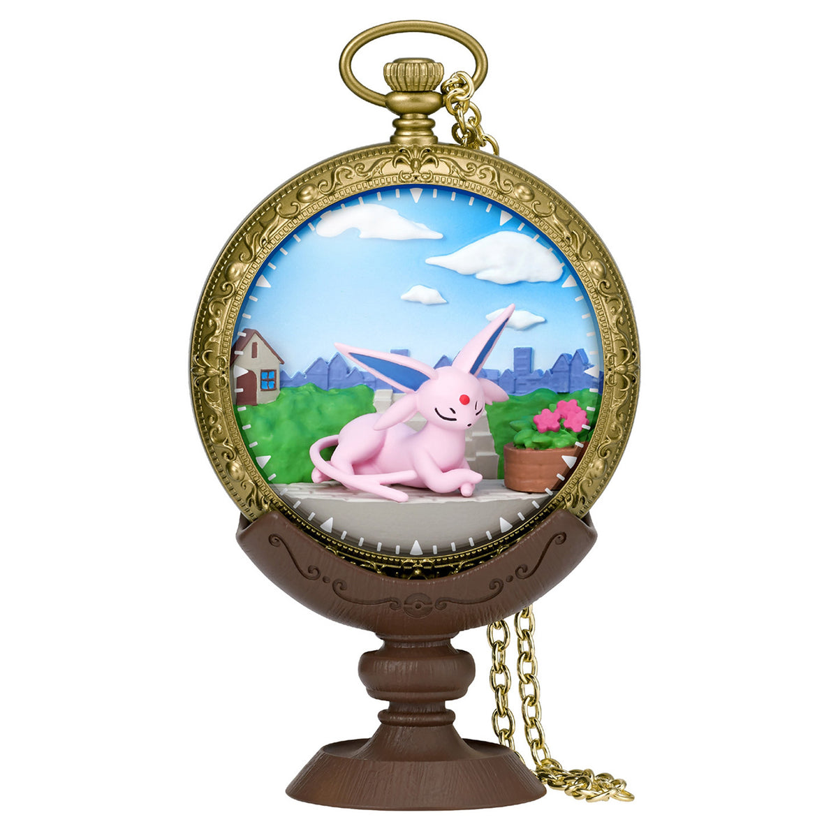Pokémon | Re-ment | Kaichu Collection | Espeon (Afternoon Street) Scenery Figure