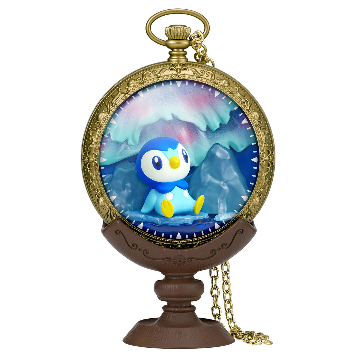 Pokémon | Re-ment | Kaichu Collection | Piplup (Aurora of Dawn) Scenery Figure