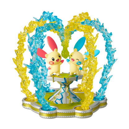 Pokémon | Re-ment | Shower Splash | Plusle & Minun Scenery Figure