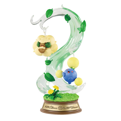 Pokémon | Re-ment | Swing Vignette Collection 4: A Moment of Shimmering | Whimsicott & Jumpluff Scenery Figure