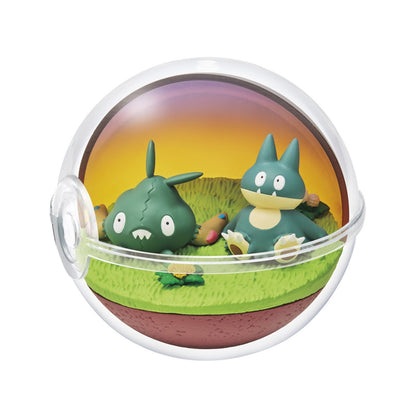 Pokémon | Re-ment | Terrarium Relaxing Time | Trubbish & Munchlax Scenery Figure