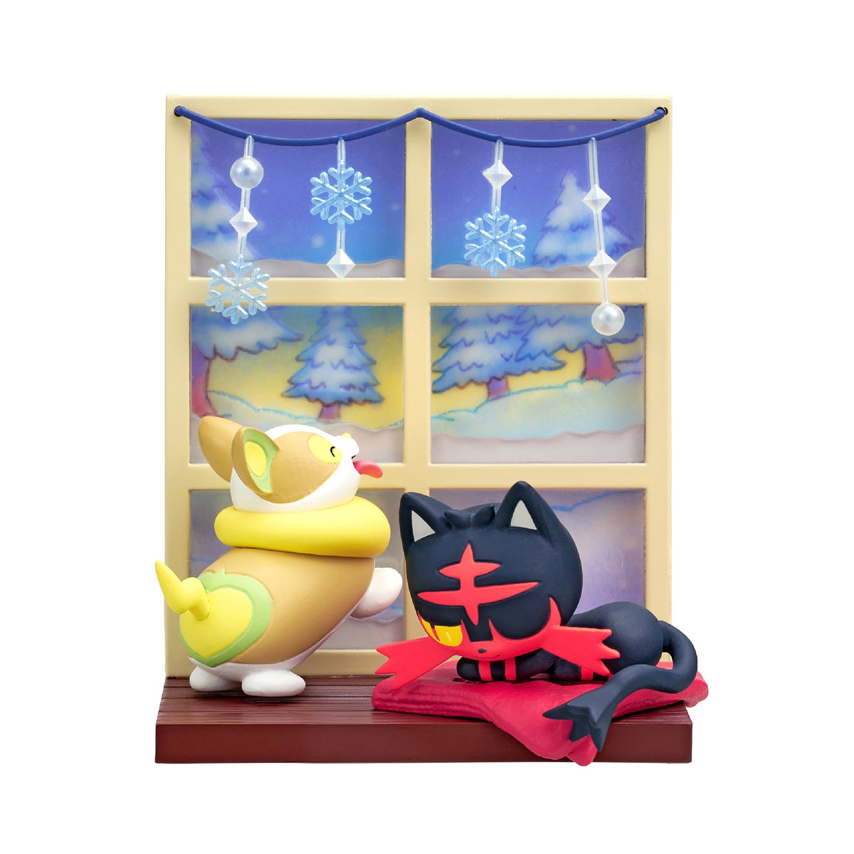 Pokémon | Re-ment | Windowsill Collection | Yamper & Litten Scenery Figure