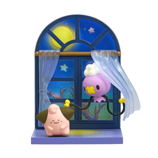 Pokémon | Re-ment | Windowsill Collection | Cleffa & Drifloon Scenery Figure