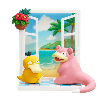 Pokémon | Re-ment | Windowsill Collection | Psyduck & Slowpoke Scenery Figure