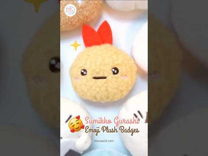 Sumikko Gurashi | Emoji Series | Neko Cat (Yummy) Mini Plush Badge