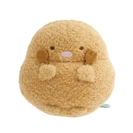 PRE-ORDER | Sumikko Gurashi | Raccoon's Round Restaurant | Tonkatsu (Fork & Spoon) Tenori Mini Plush