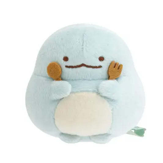 PRE-ORDER | Sumikko Gurashi | Raccoon's Round Restaurant | Tokage (Fork & Spoon) Tenori Mini Plush