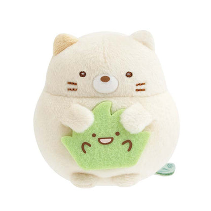 Sumikko Gurashi | Le restaurant rond du raton laveur | Set de mini peluches Chat Neko et Omelette au riz