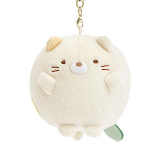Sumikko Gurashi | Raccoon's Round Restaurant | Neko Cat Full Belly Keychain Mini Plush