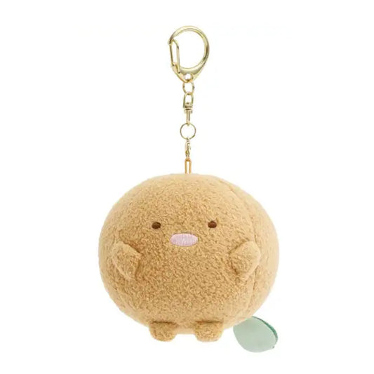 PRE-ORDER | Sumikko Gurashi | Raccoon's Round Restaurant | Tonkatsu Full Belly Keychain Mini Plush