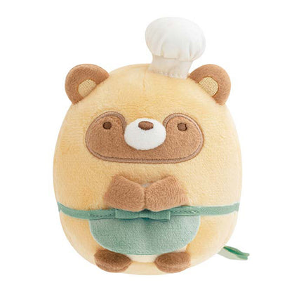 Sumikko Gurashi | Le restaurant rond du raton laveur | Raton laveur (Chef cuisinier) Petite peluche