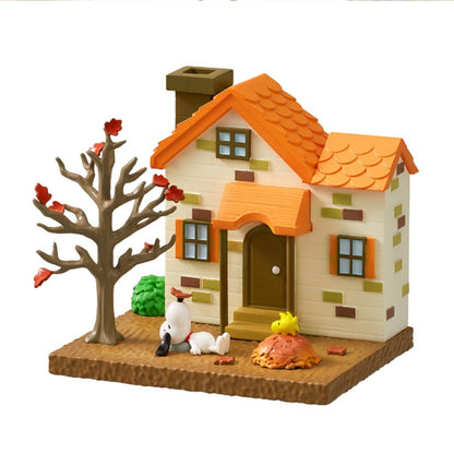 Snoopy | Re-ment | Sweet Little Home | Falling Leaves Scenery Figure