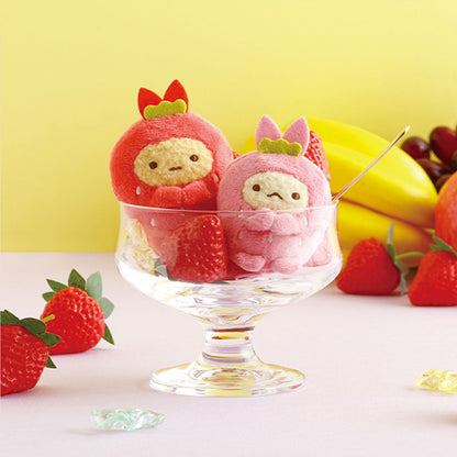 PRE-ORDER | Sumikko Gurashi | Retro Fruit Parlor | Ebiten no Shippo (Strawberry) Tenori Mini Plush