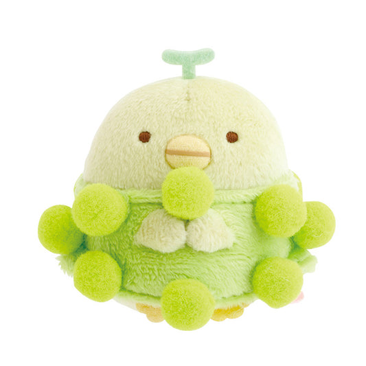 PRE-ORDER | Sumikko Gurashi | Retro Fruit Parlor | Penguin? (Muscat Grape) Tenori Mini Plush
