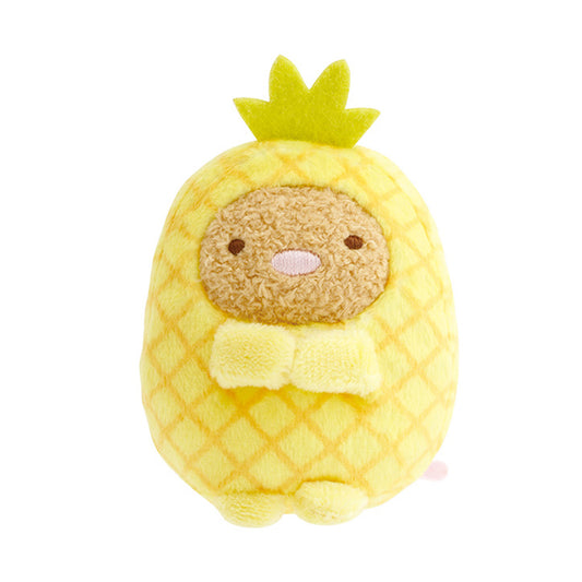 PRE-ORDER | Sumikko Gurashi | Retro Fruit Parlor | Tonkatsu (Pineapple) Tenori Mini Plush