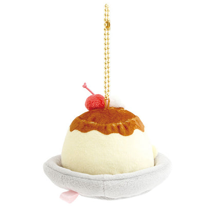 PRE-ORDER | Sumikko Gurashi | Retro Fruit Parlor | Shirokuma (Fruit Pudding) Keychain Mini Plush
