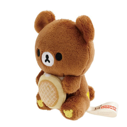 Rilakkuma | Mister Donut | Chairoikoguma (Angel Cream) Tenori Mini Plush