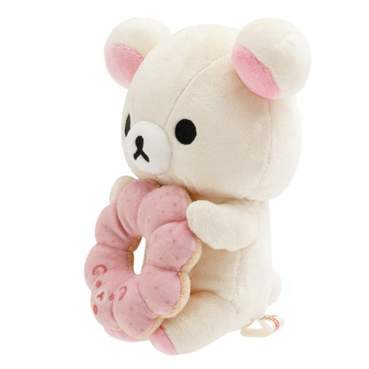 Rilakkuma | Mister Donut | Korilakkuma (Pon de Strawberry) Small Plush