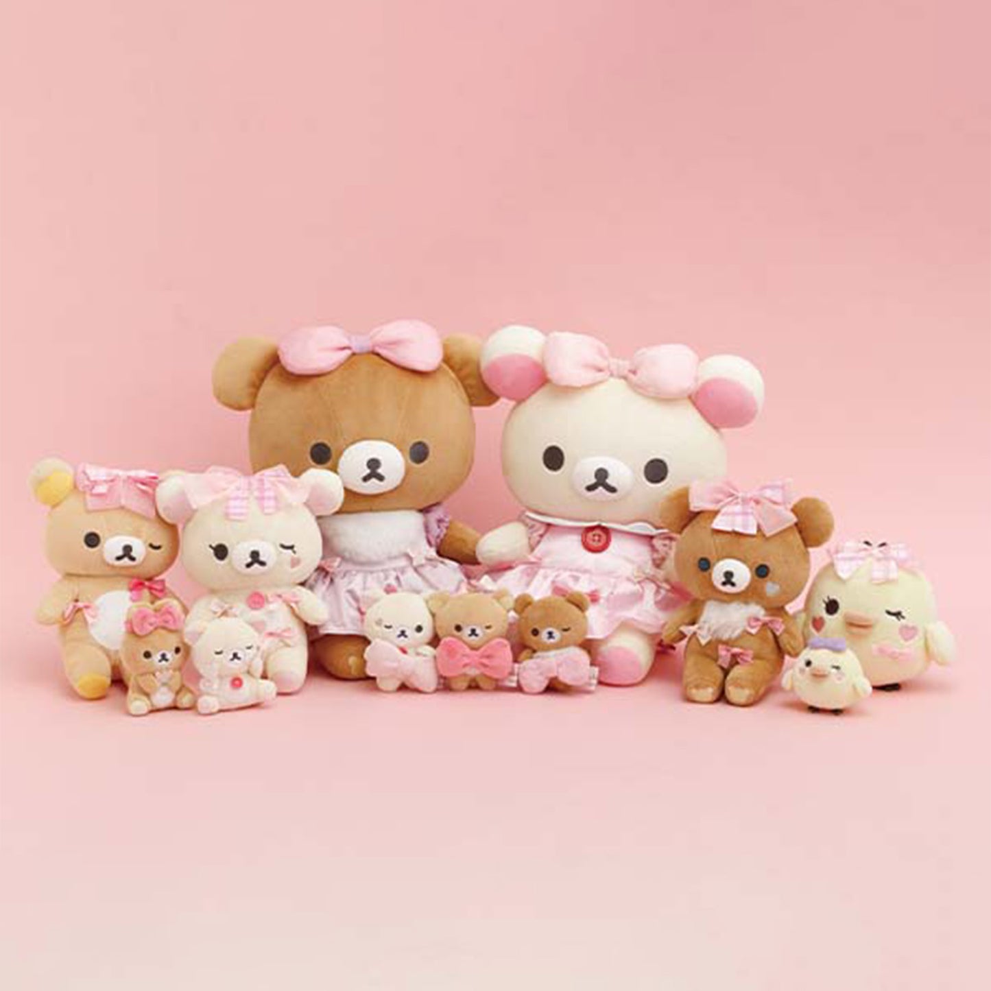 PRE-ORDER | Rilakkuma | Makeup Rilakkuma | Rilakkuma (Big Bow) Tenori Mini Plush