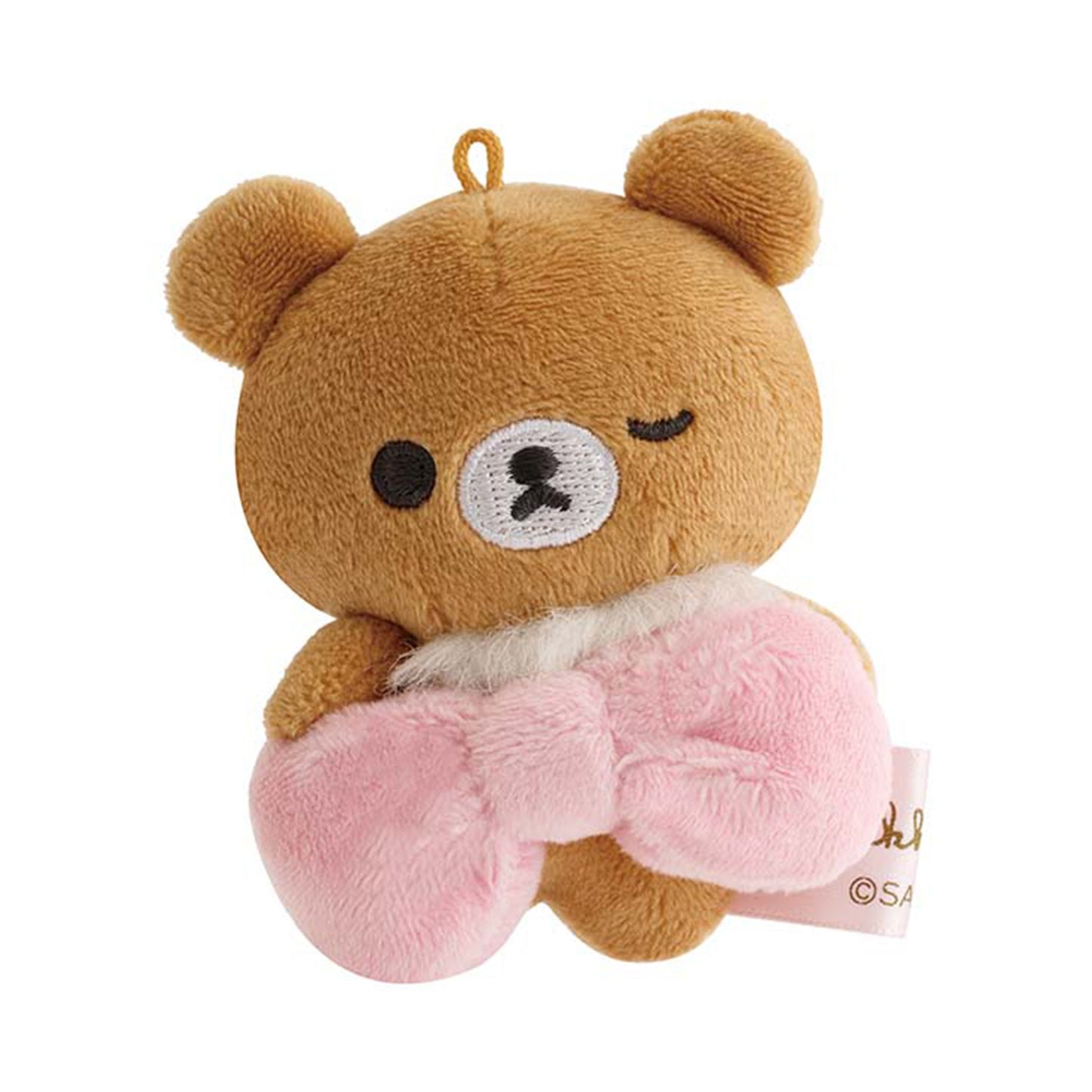 PRE-ORDER | Rilakkuma | Makeup Rilakkuma | Chairoikoguma (Big Bow) Tenori Mini Plush