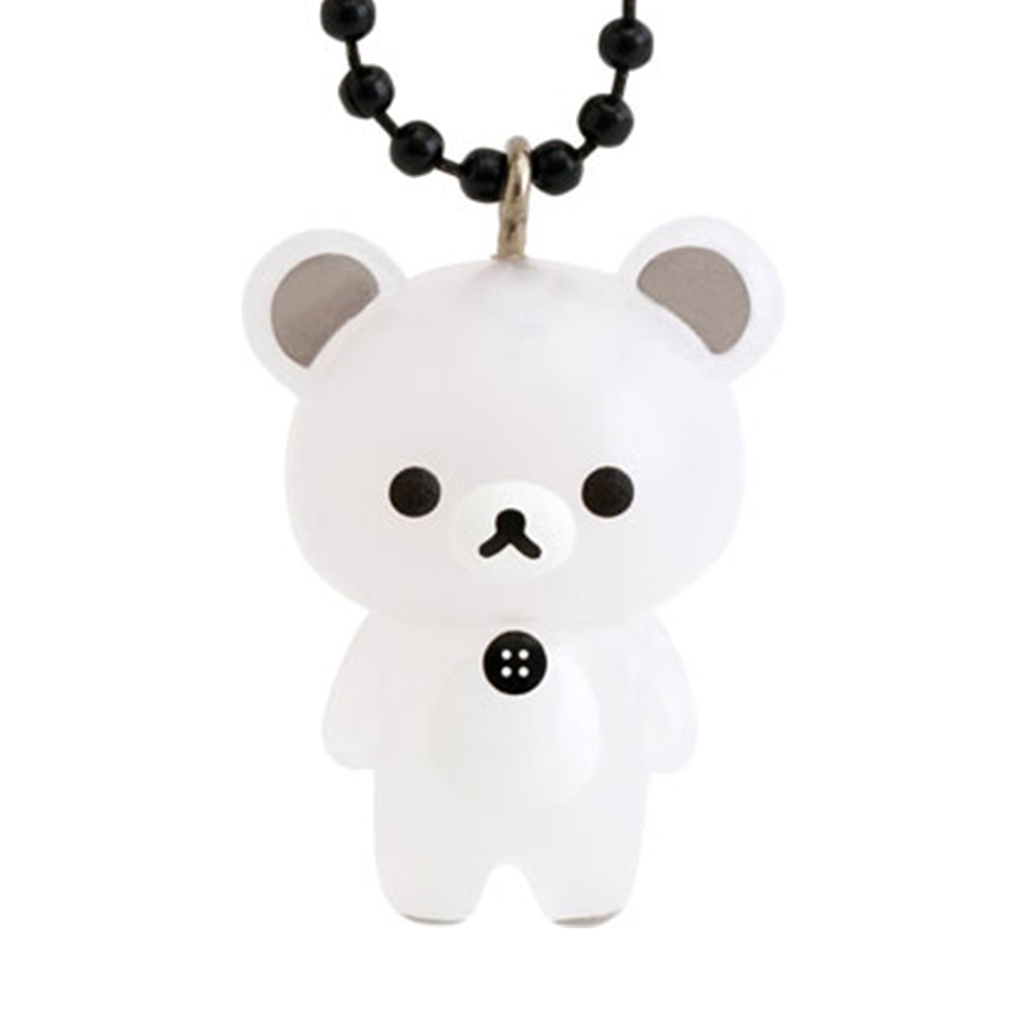 PRÉCOMMANDE | Rilakkuma | Monochrome basique | Collection de mascottes | Figurine porte-clés blanche Korilakkuma