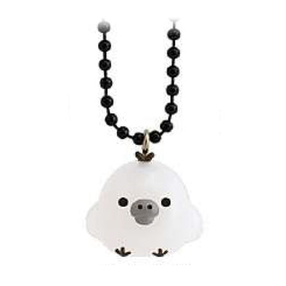 PRE-ORDER | Rilakkuma | Basic Monochrome | Mascot Charm Collection | Kiiroitori White Keychain Figure