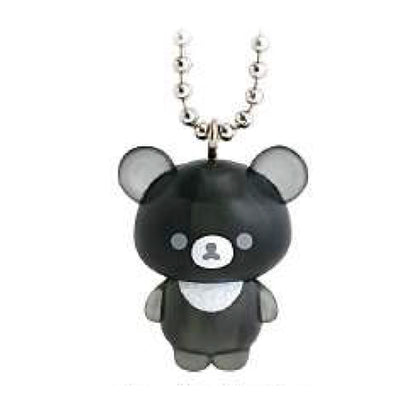 PRE-ORDER | Rilakkuma | Basic Monochrome | Mascot Charm Collection | Chairoikoguma Black Keychain Figure