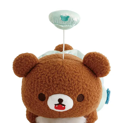 PRE-ORDER | Rilakkuma | Rilakkuma Lab | Chairoikoguma Laying Pull String Vibrating Small Plush