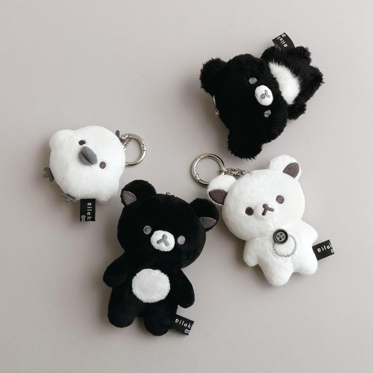 PRÉCOMMANDE | Rilakkuma | Monochrome basique | Mini peluche mascotte Korilakkuma blanche