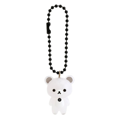 PRÉCOMMANDE | Rilakkuma | Monochrome basique | Collection de mascottes | Figurine porte-clés blanche Korilakkuma