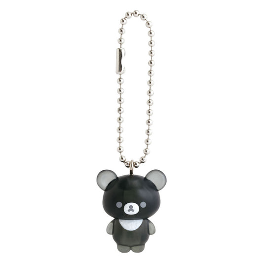 Rilakkuma | Basic Monochrome | Mascot Charm Collection | Chairoikoguma Black Keychain Figure