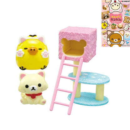 Rilakkuma | Re-ment | Relaxing Cat Cafe | Cat Tower Scenary Figure