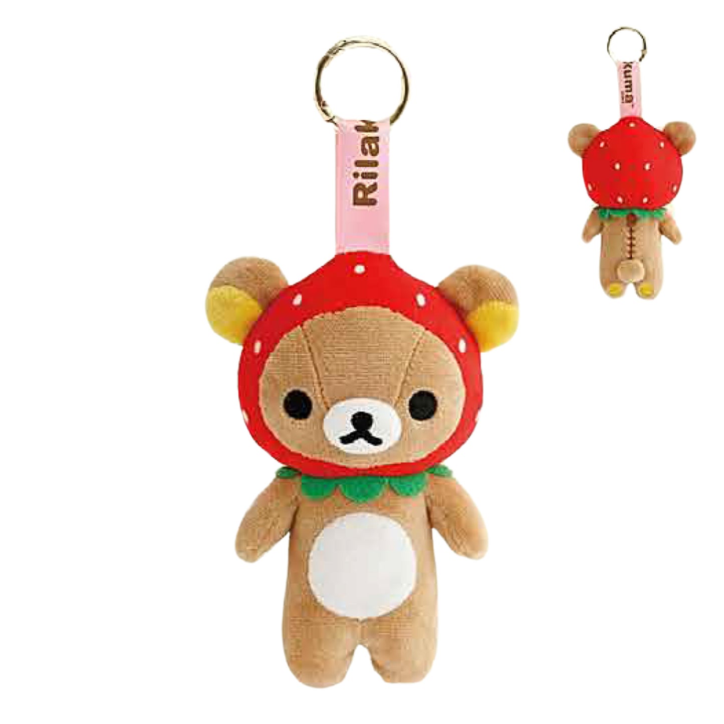 PRE-ORDER | Rilakkuma | Back in the Day | Rilakkuma (Strawberry) Mascot Small Plush
