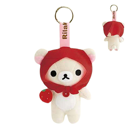 PRE-ORDER | Rilakkuma | Back in the Day | Korilakkuma (Strawberry) Mascot Small Plush