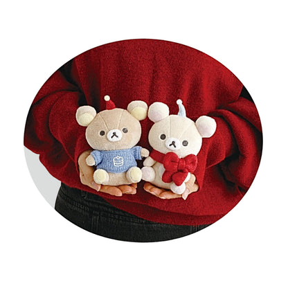 PRE-ORDER | Rilakkuma | Knit Selection | Rilakkuma (Sweater) Sitting Small Plush