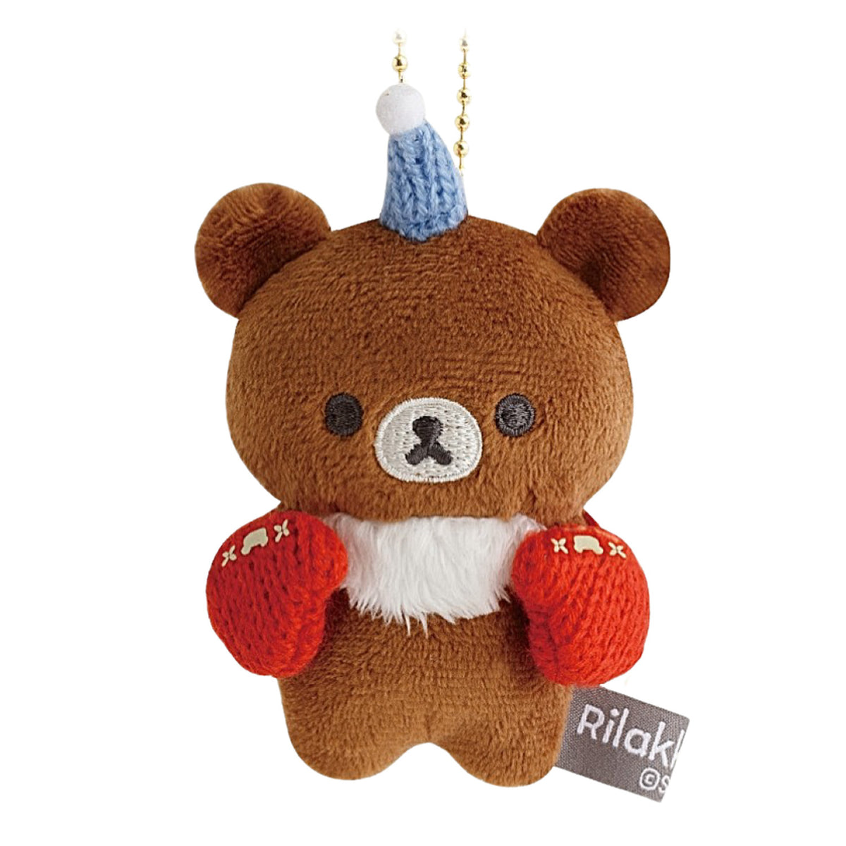 PRE-ORDER | Rilakkuma | Knit Selection | Chairoikoguma (Mittens) Mascot Mini Plush